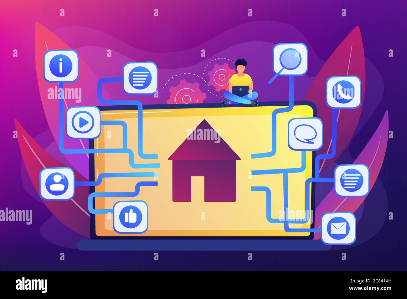 Internet of things flat vector illustration Stock Vector Image & Art ...