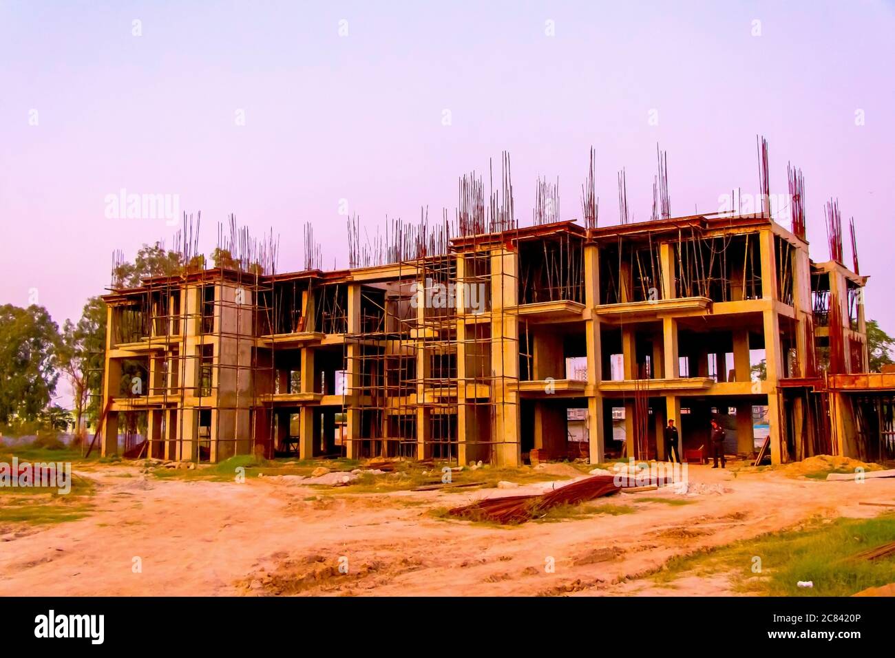 rajkot, Gujrat, India, june 2019 view of an new construction of big