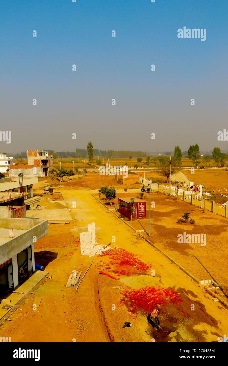 jaipur, Rajasthan, India, june 2020 Drone view of an new modern