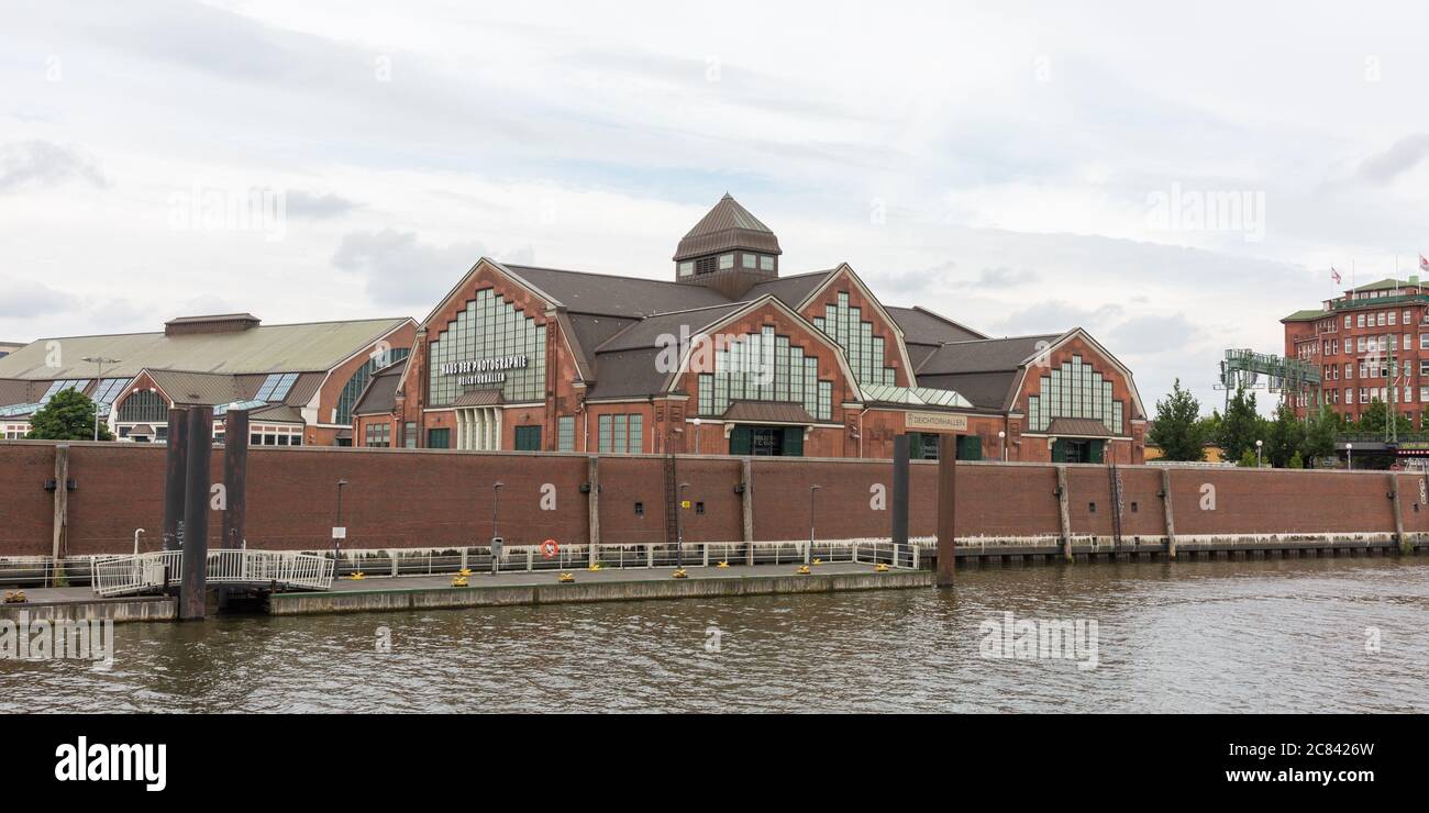 Panorama of Haus der Photographie (House of Photography). Part of the Deichtorhallen art center. Stock Photo