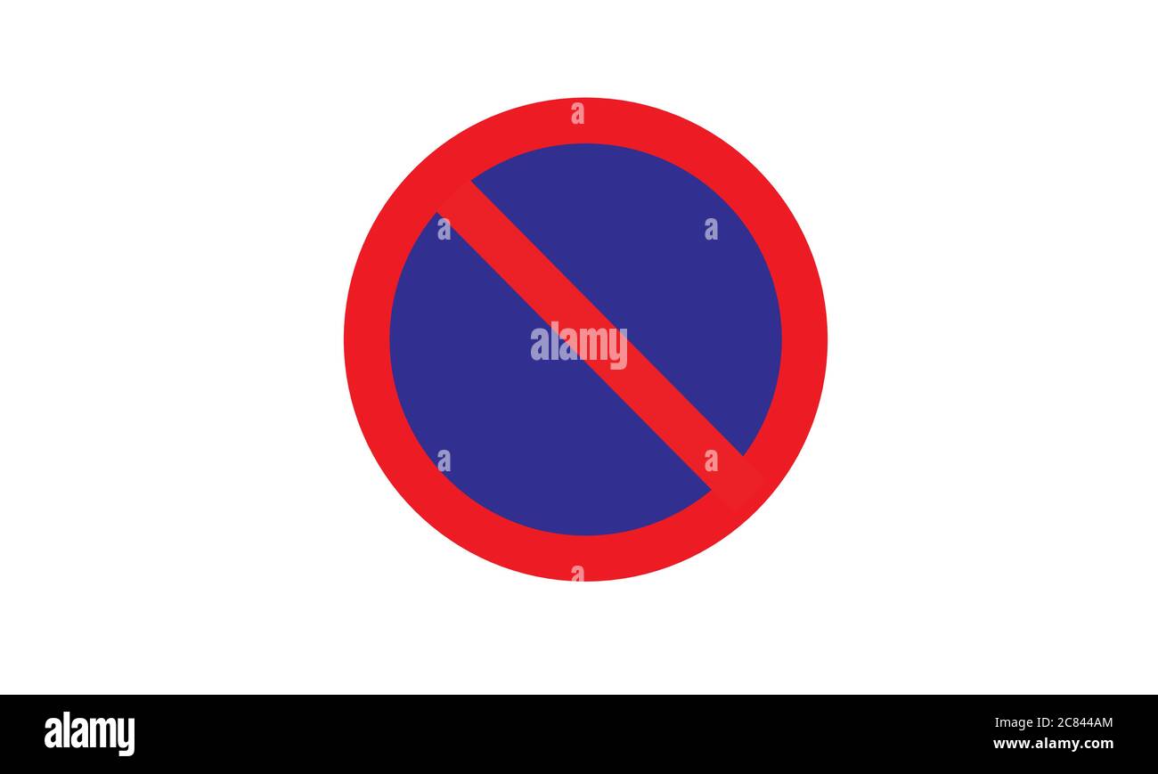 No parking traffic sign symbol vector illustration Stock Vector Image ...