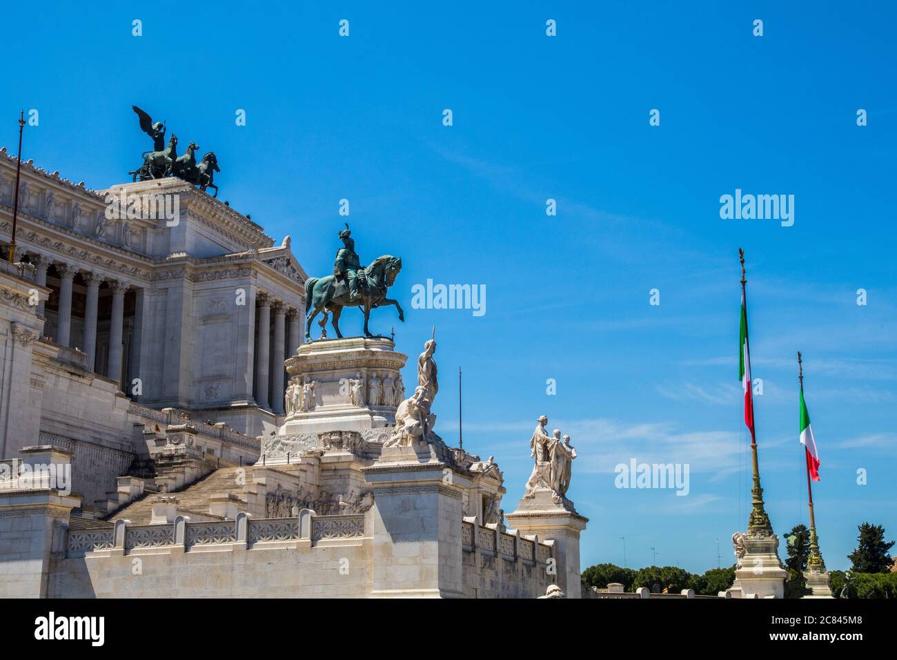 The Victor Emanuele monument in Rome Italy Stock Photo
