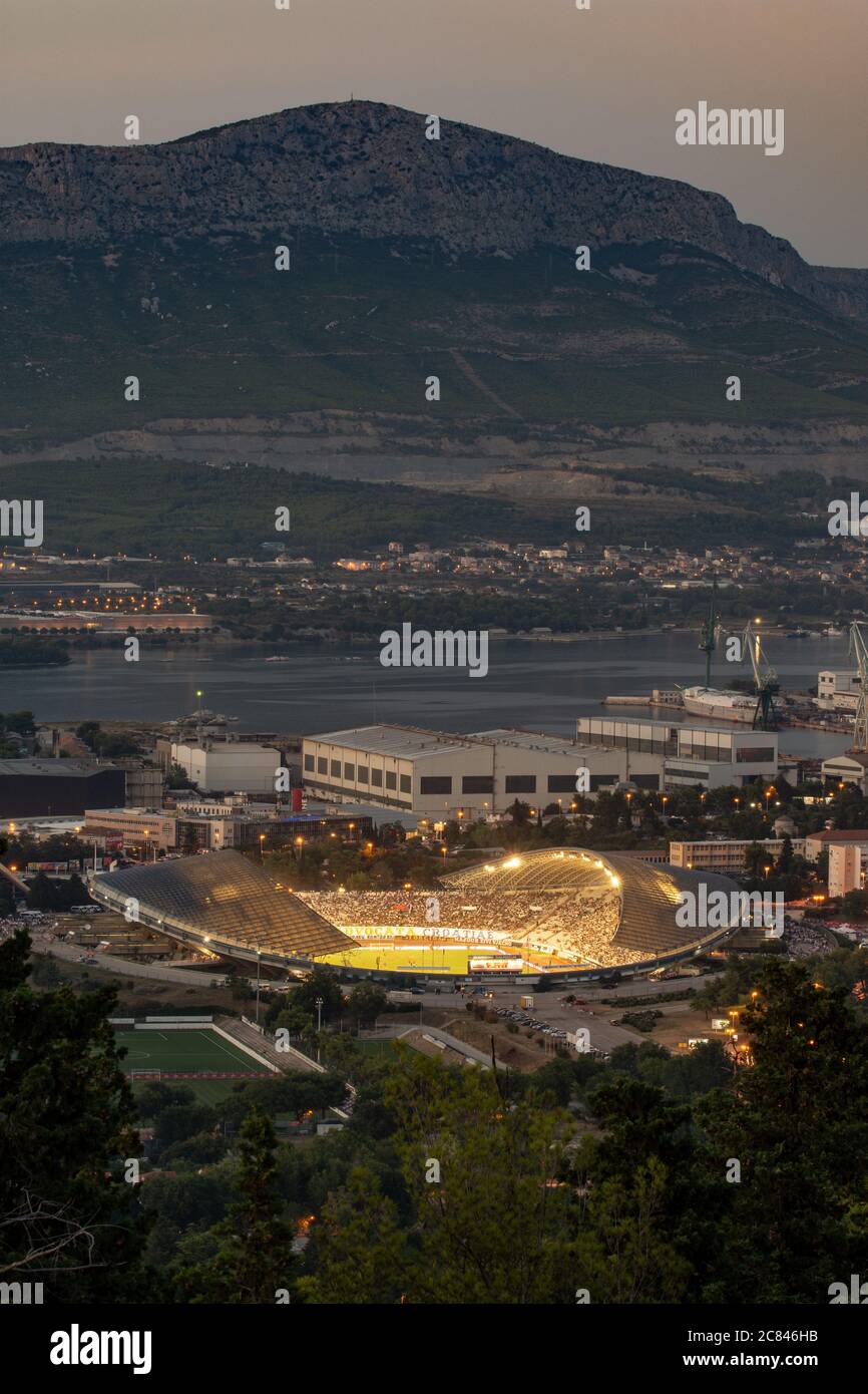 Football match ticket, Hajduk Split vs Rijeka, Stadion Poljud, Split,  Dalmatia, Croatia Stock Photo - Alamy