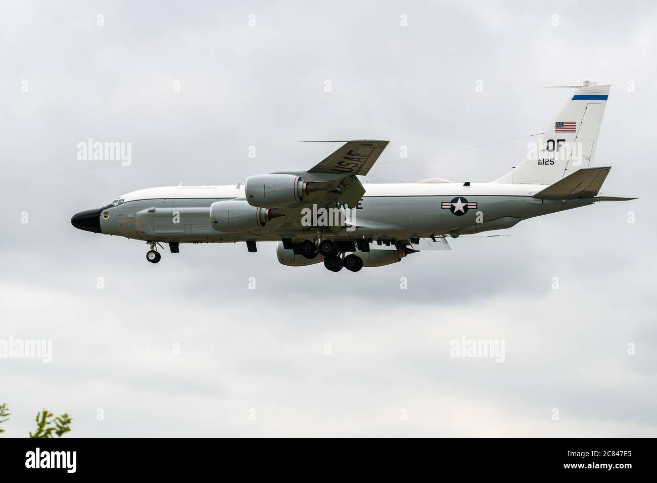 US Air Force RC135 Rivet Joint aircraft Stock Photo Alamy