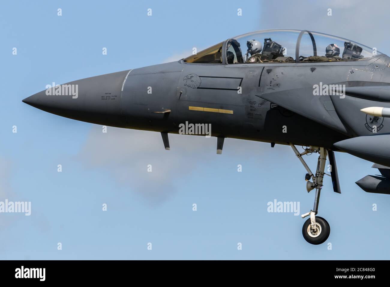 US Air Force F-15E Strike Eagle Stock Photo