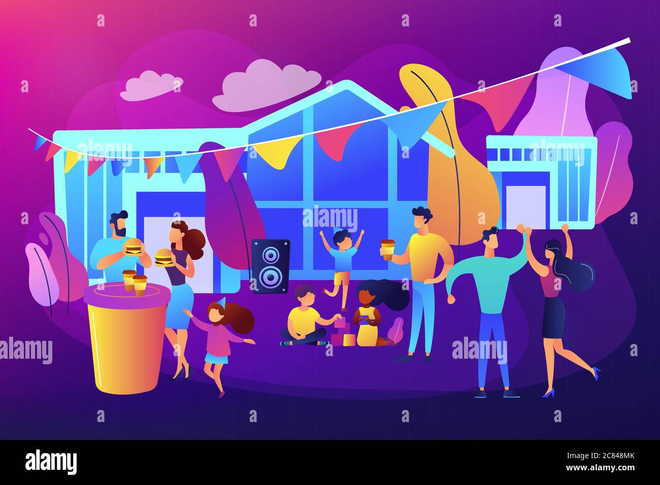 Street party concept vector illustration Stock Vector Image & Art Alamy