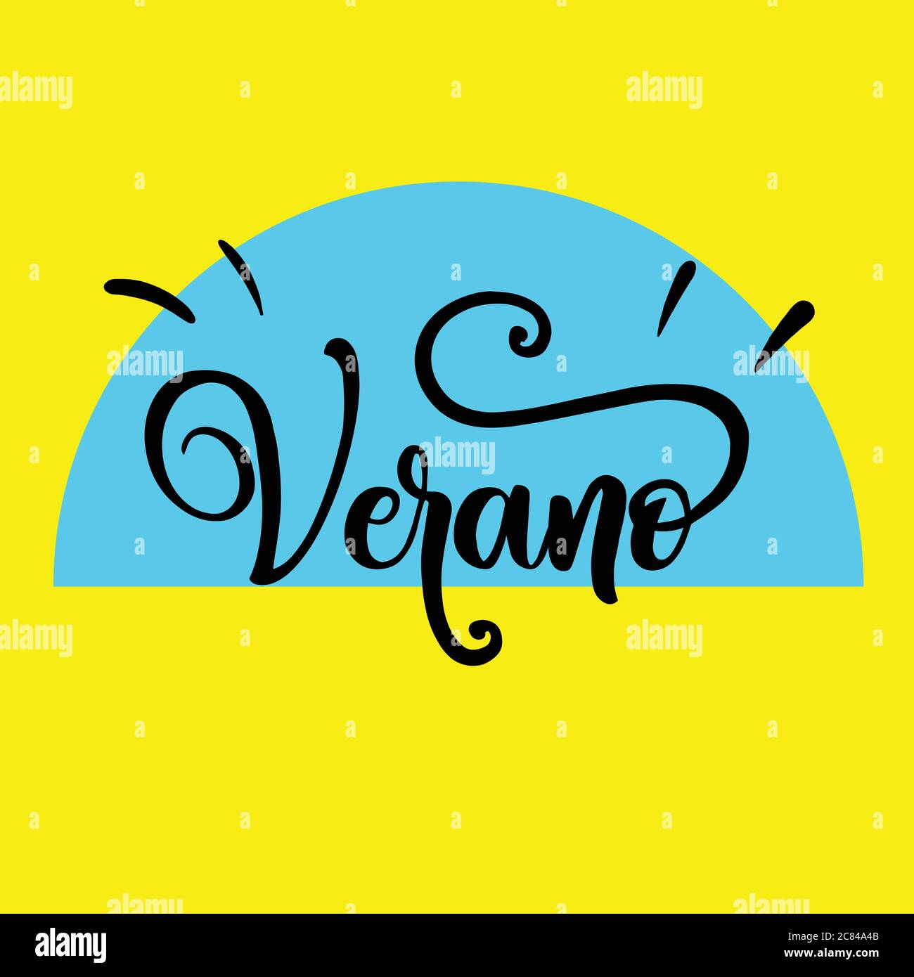 Verano Azul Stock Vector Images Alamy