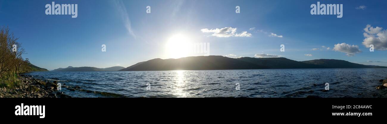 Loch Ness Panorama Stock Photo