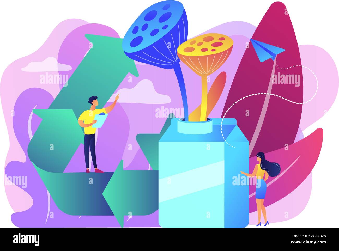Upcycle Animation Upcycling concept vector illustration Stock Vector Image & Art - Alamy