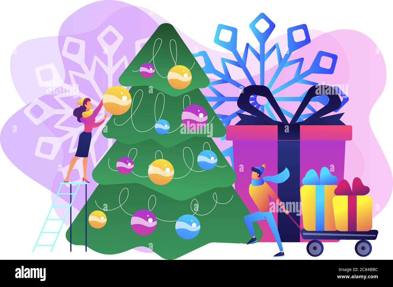 Winter holidays concept vector illustration Stock Vector Image & Art ...