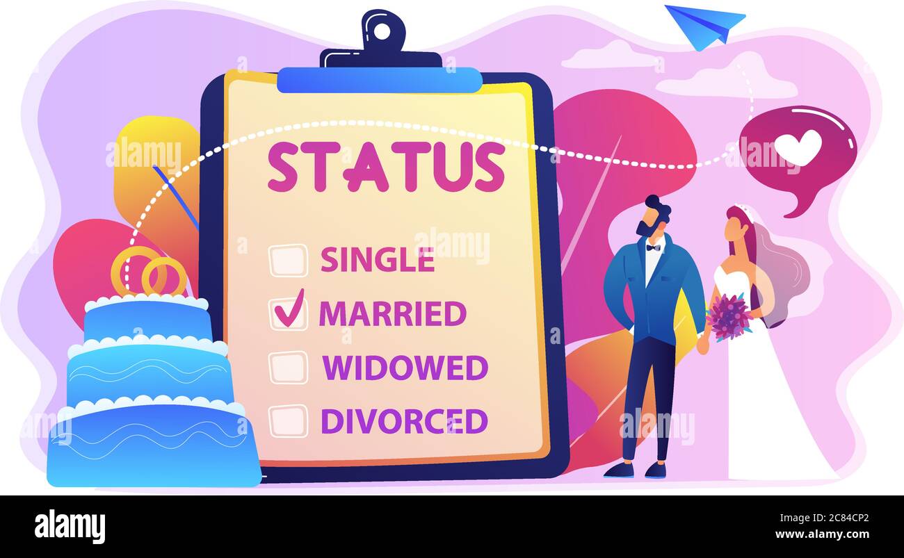 Relationship status concept vector illustration Stock Vector Image