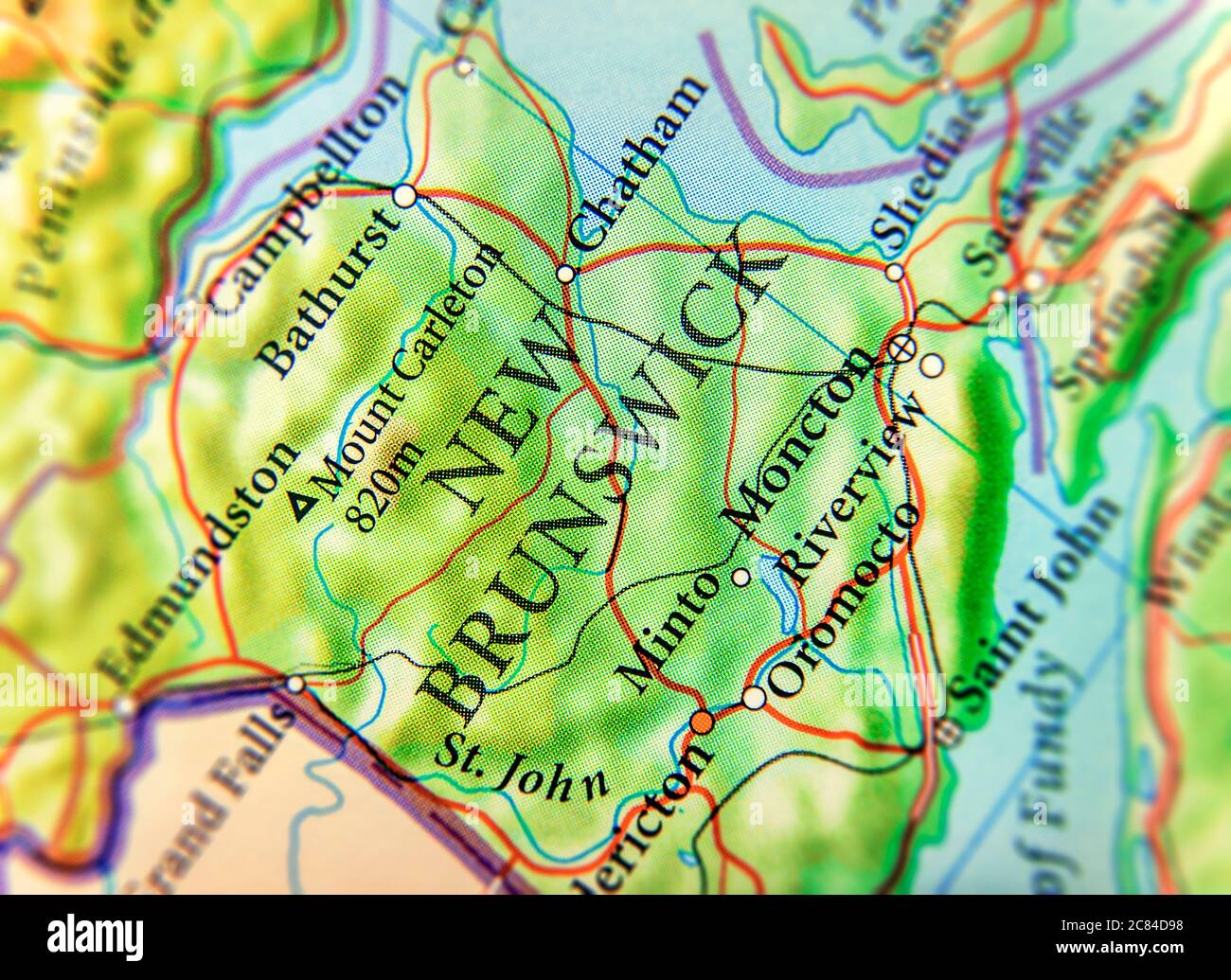 New brunswick maine map hires stock photography and images Alamy