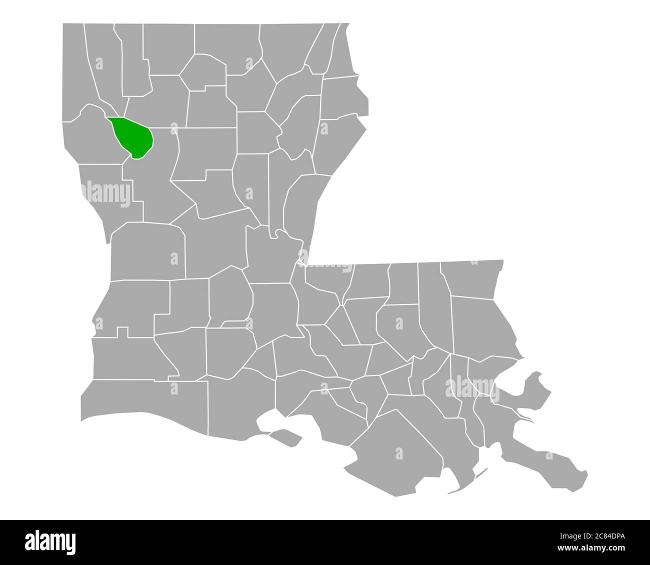 Map of Red River in Louisiana Stock Photo Alamy