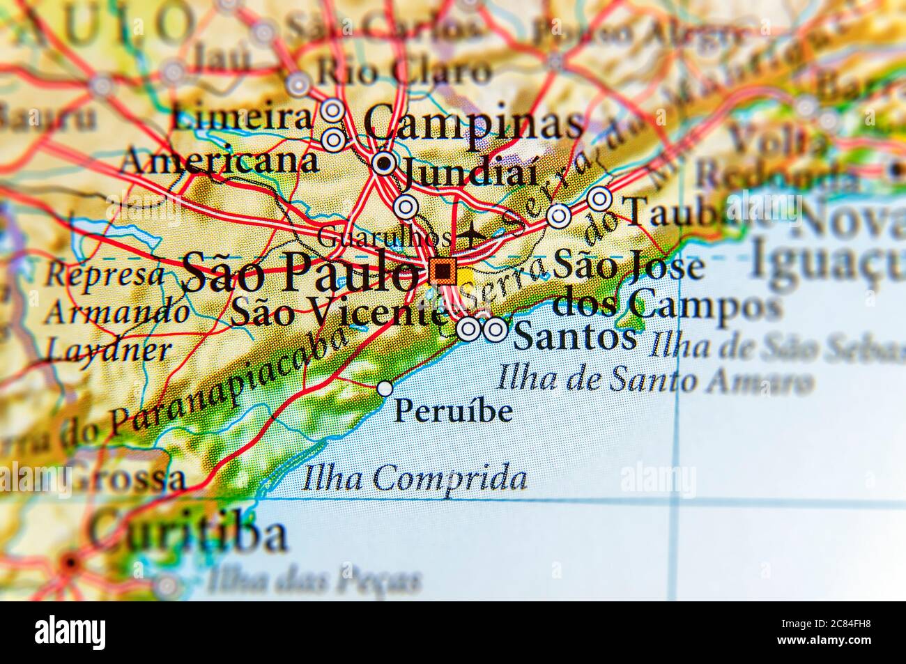 Geographic Map Of Brazil With Capita Stock Photo Alamy Geographic Map Of Brazil With Capita 2C84FH8 