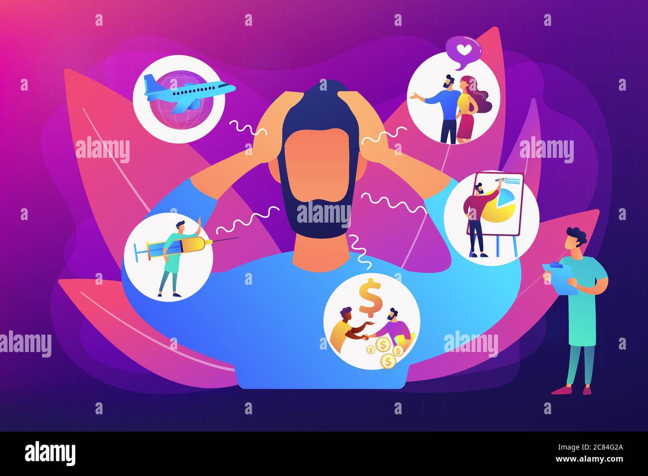 Anxiety concept vector illustration Stock Vector Image & Art - Alamy