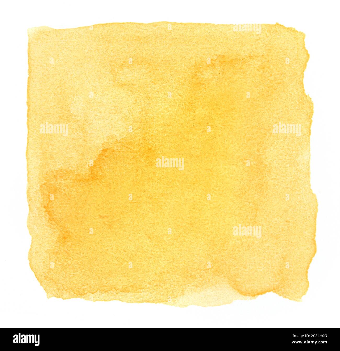 Yellow watercolor isolated on white Stock Photo - Alamy