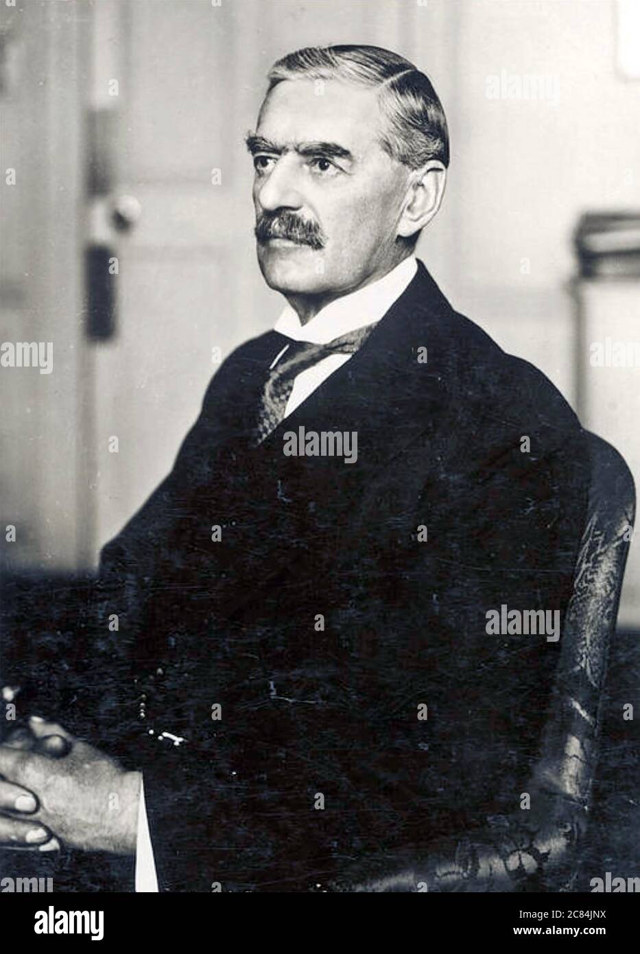 Neville Chamberlain 1869 1940 British Conservative Statesman About 1938 Stock Photo Alamy