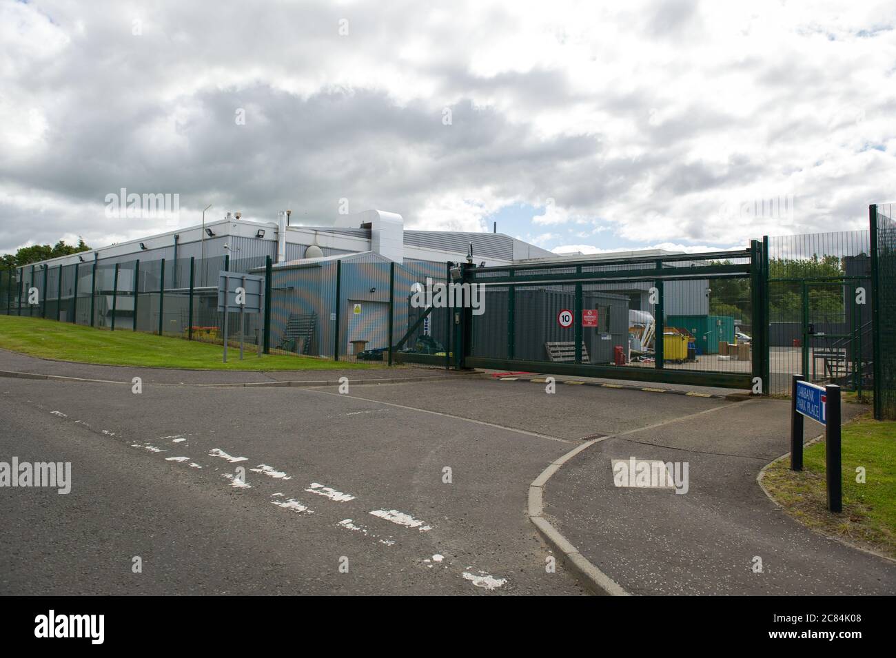 Livingston, Scotland, UK. 21st July, 2020. Pictured: The factory of pharmaceutical company Valneva, situated in Livingston, Scotland, is developing an inactivated virus vaccine and the government is expected to contribute to the cost of clinical trials. Funding is also being negotiated to expand the Scottish facility to allow production of up to 100 million doses for the UK and around the world. Credit: Colin Fisher/Alamy Live News Stock Photo