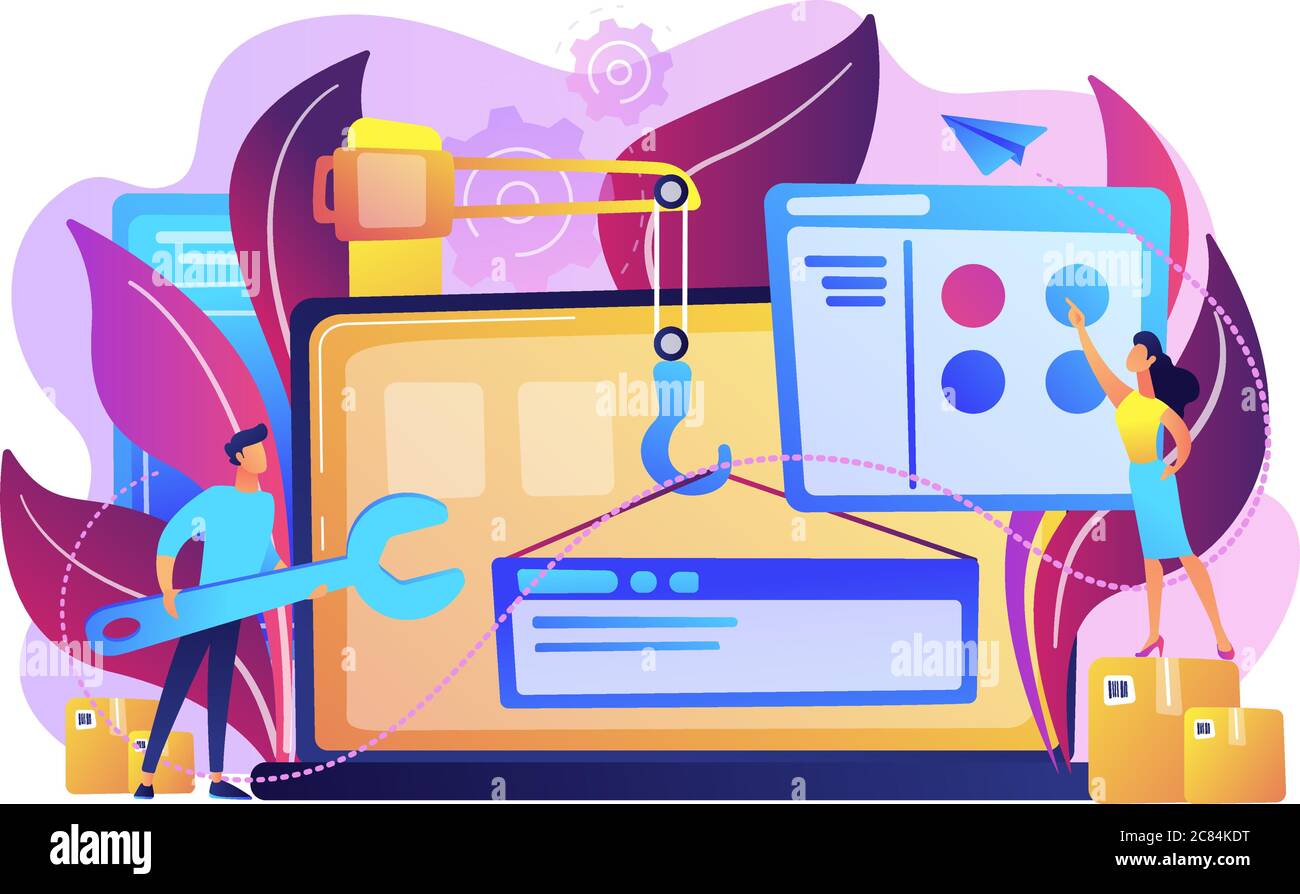 WEB development concept vector illustration Stock Vector Image & Art ...