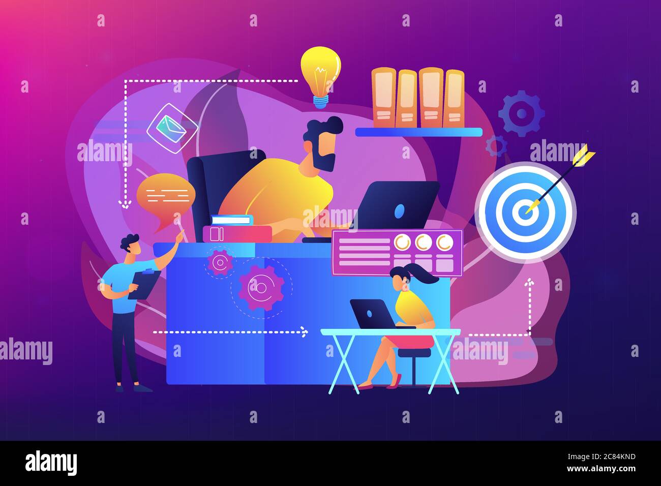 Workflow concept vector illustration Stock Vector Image & Art - Alamy