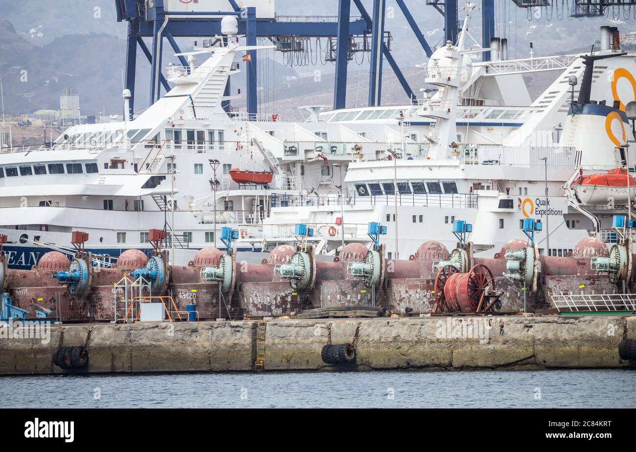Oil Rig Thrusters Las Palmas, Gran Canaria, Canary Islands, Spain. 21st July, 2020 ...
