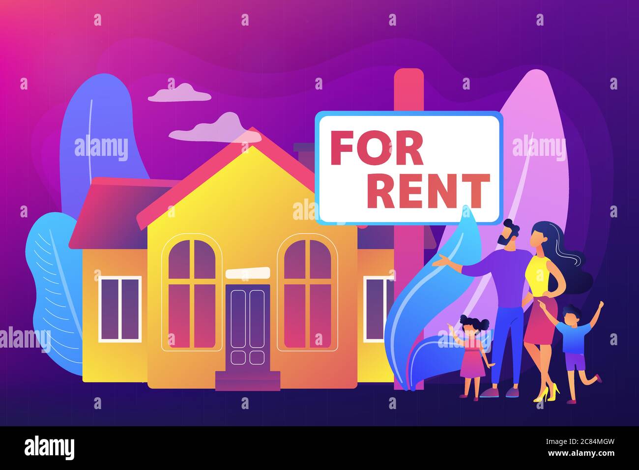 House for rent concept vector illustration Stock Vector Image & Art Alamy