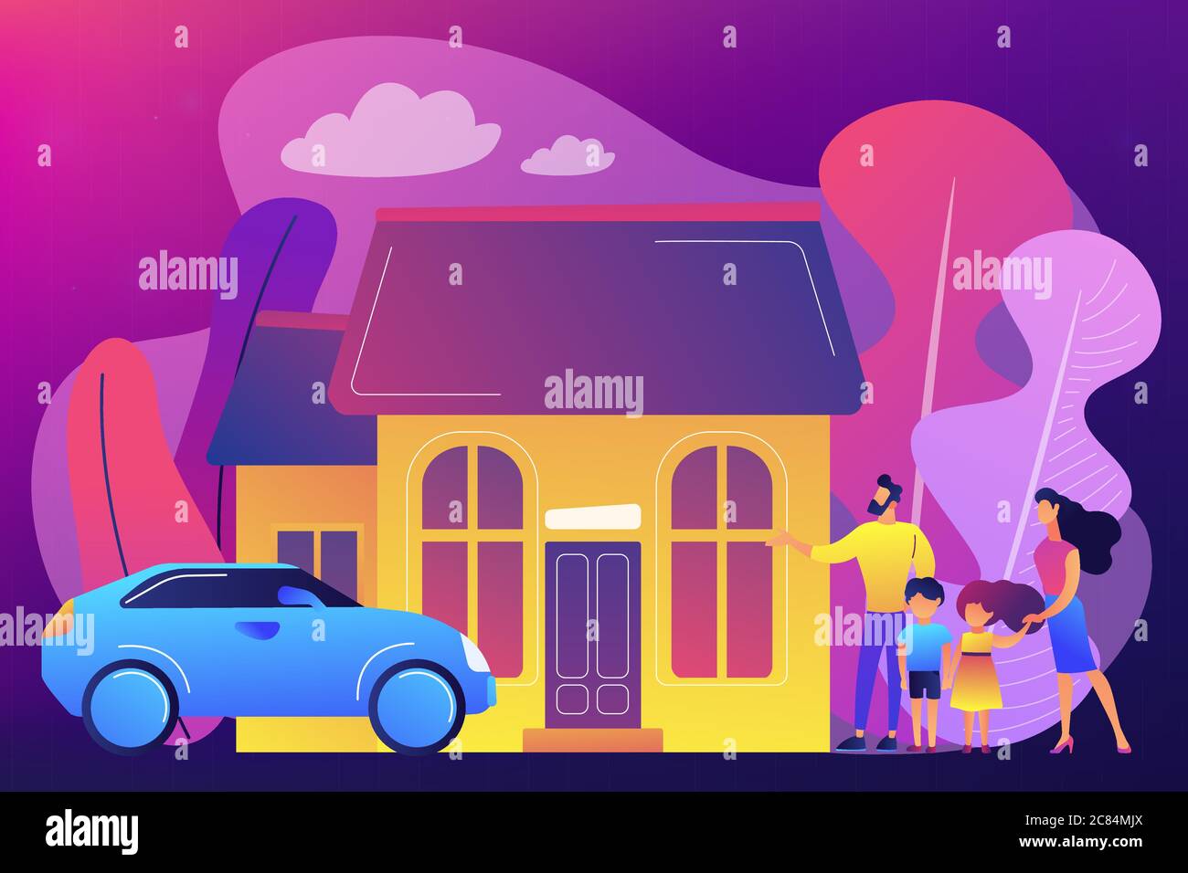 Family house concept vector illustration Stock Vector Image & Art - Alamy