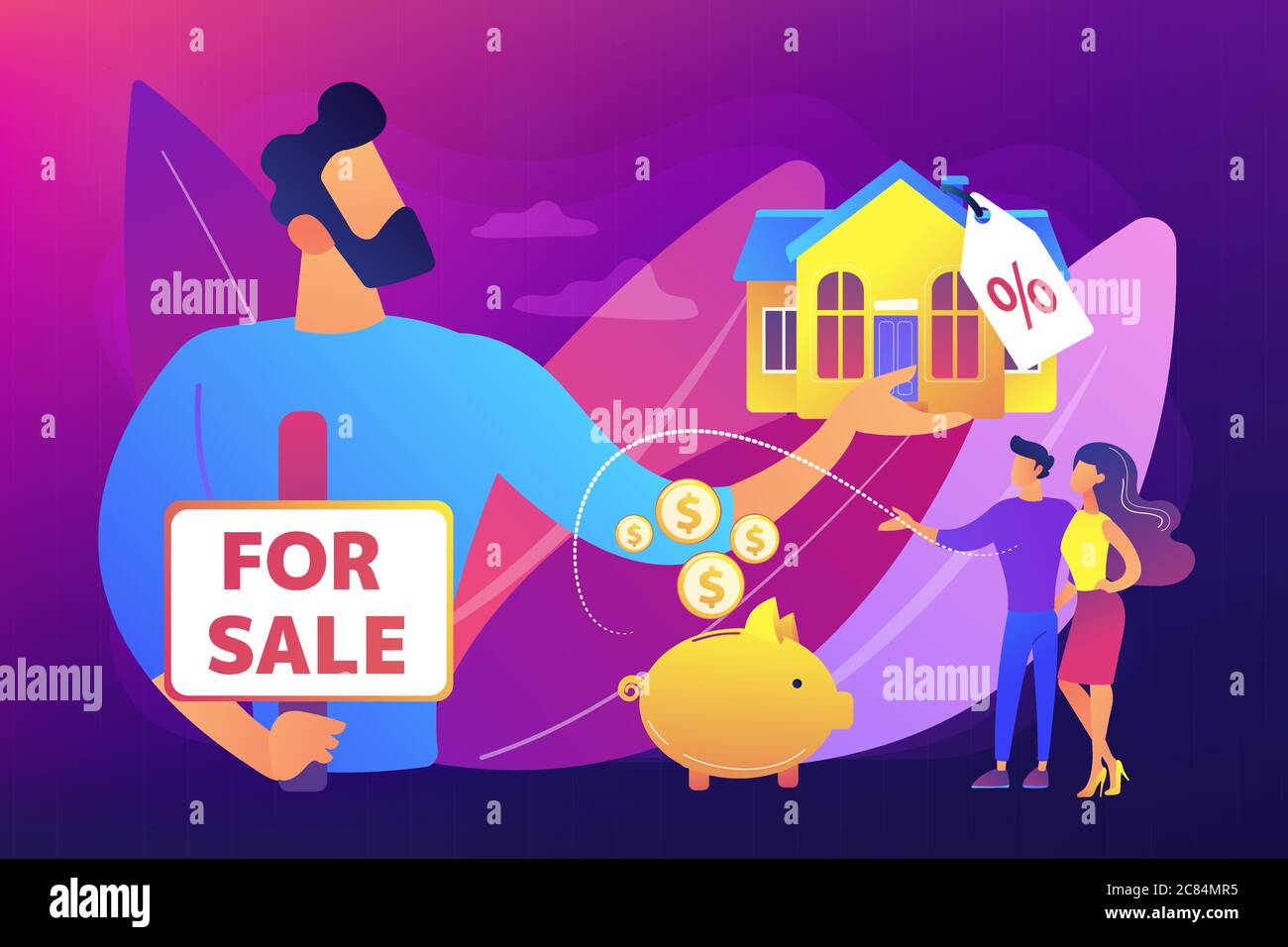 House for sale concept vector illustration Stock Vector Image & Art Alamy