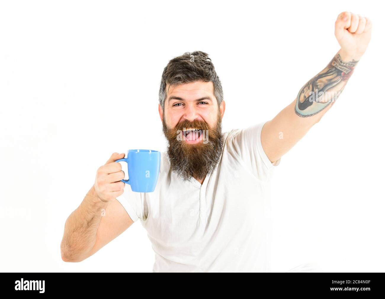 Happy Man's Face Coffee Mug