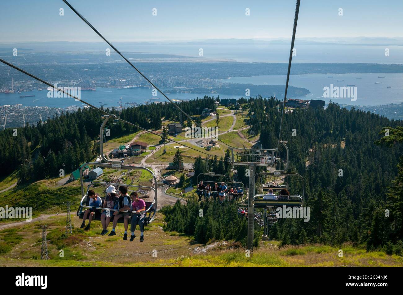 The Greenway Chairlift On Grouse Mountain Vancouver British Columbia