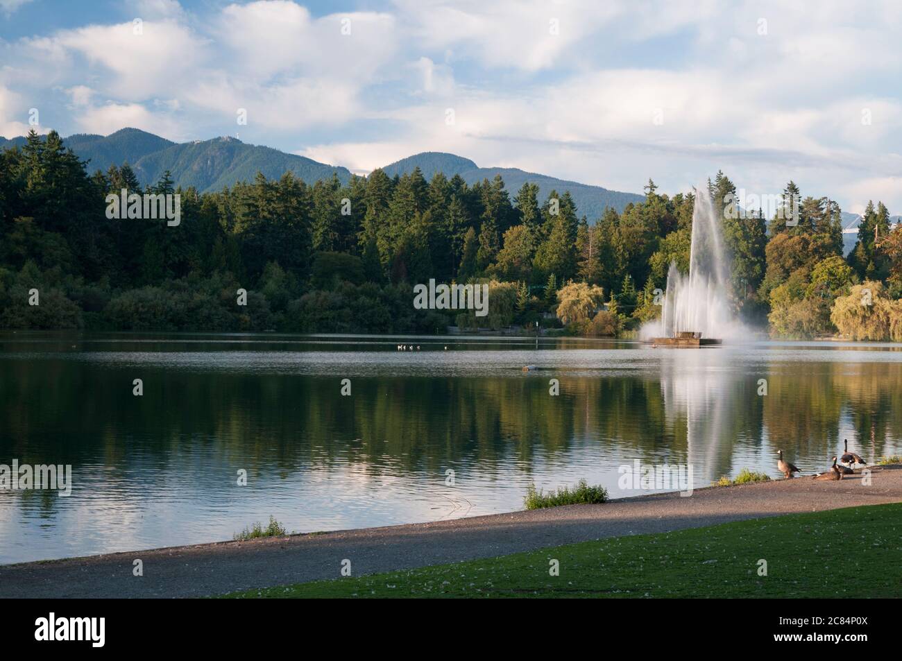 Jubilee water fountain lost lagoon stanley park hires stock