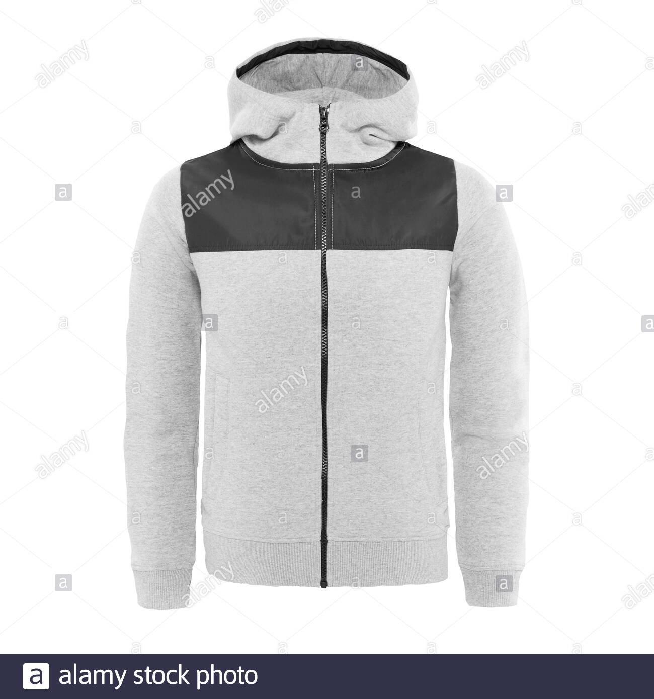 white hooded jumper