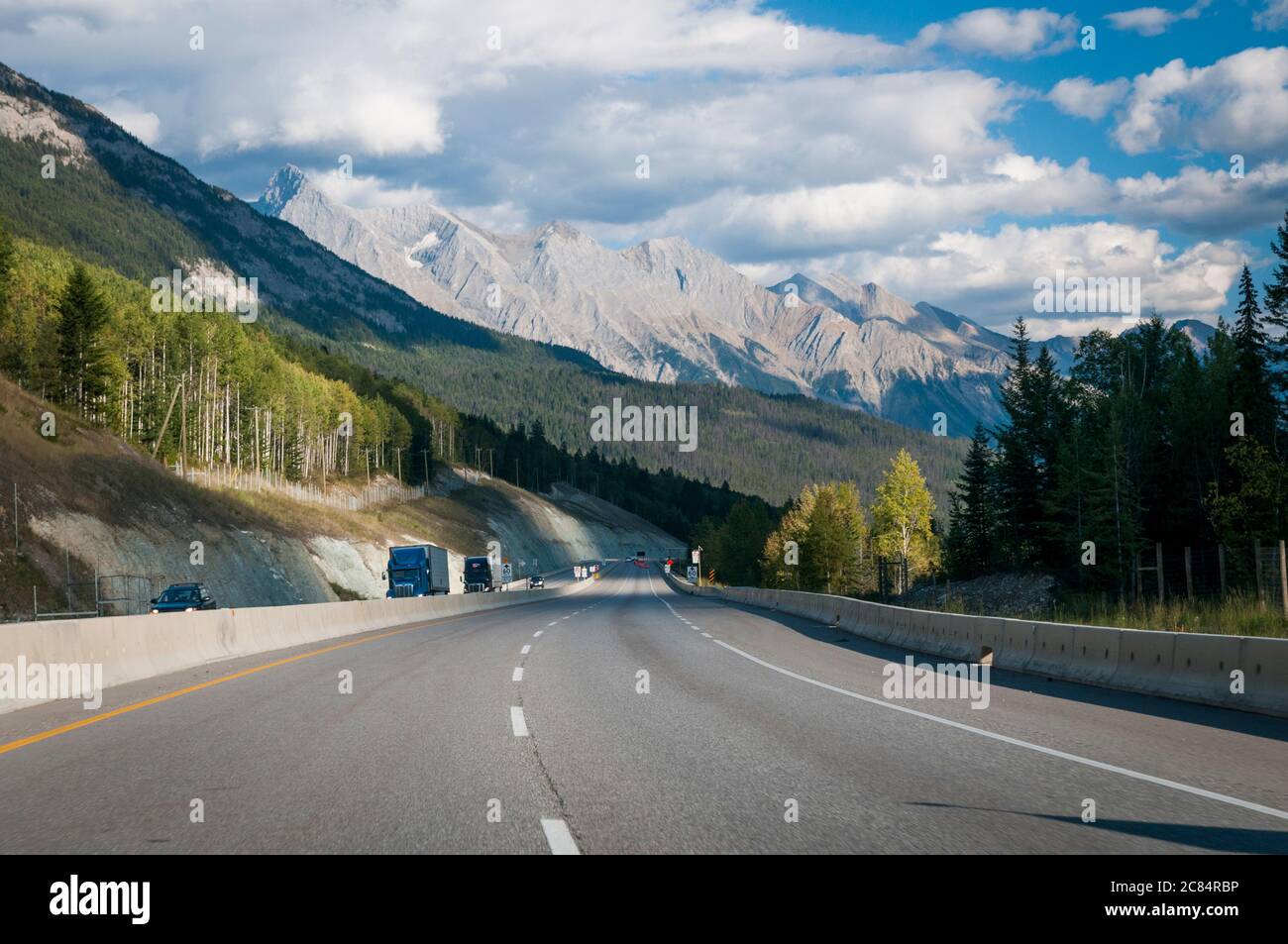 Trans-Canada Highway, Highway 1, British Columbia, Canada. Stock Photo