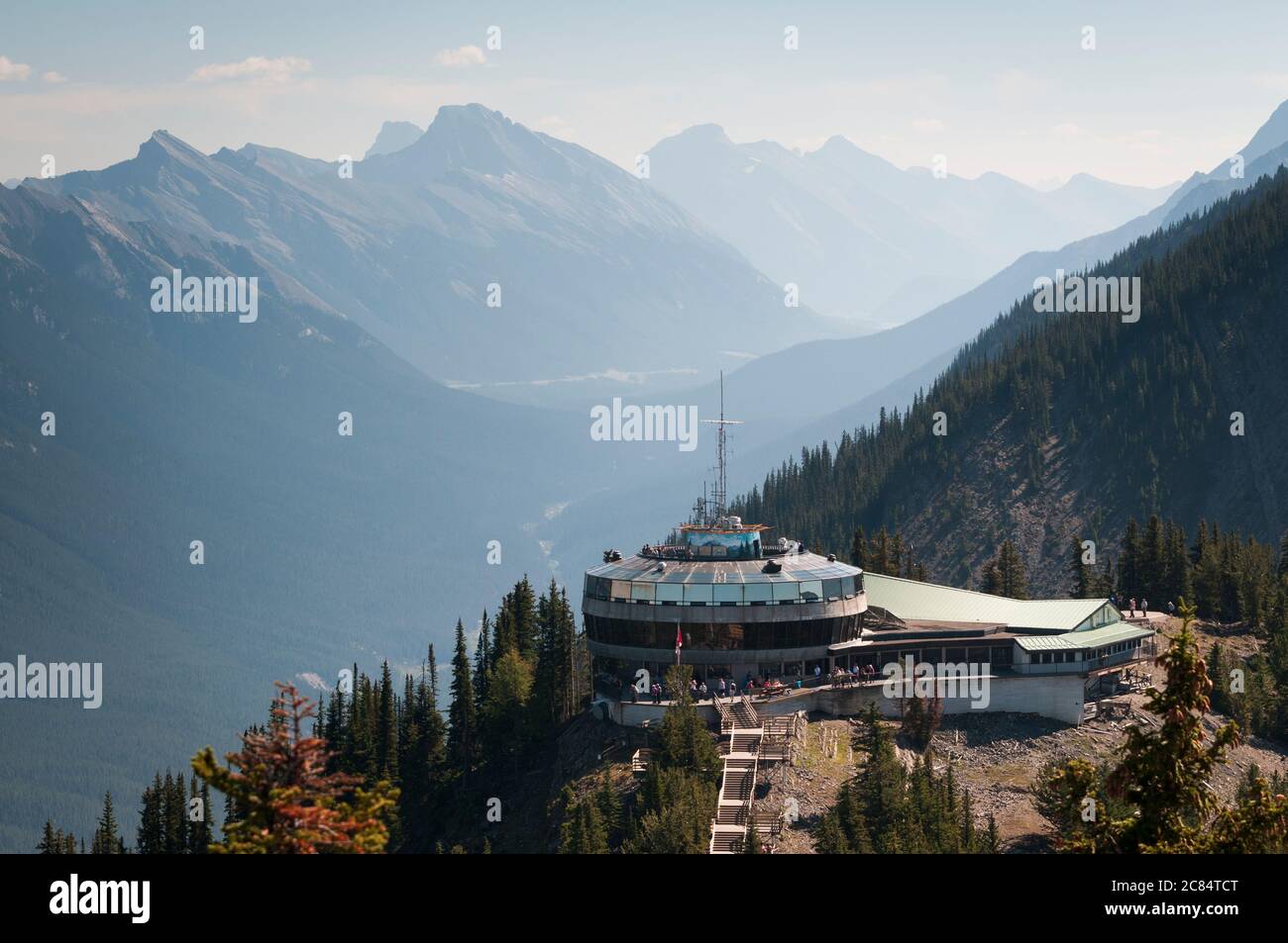 Sulphur Mountain visitors centre, Banff, Alberta, Canada. Stock Photo