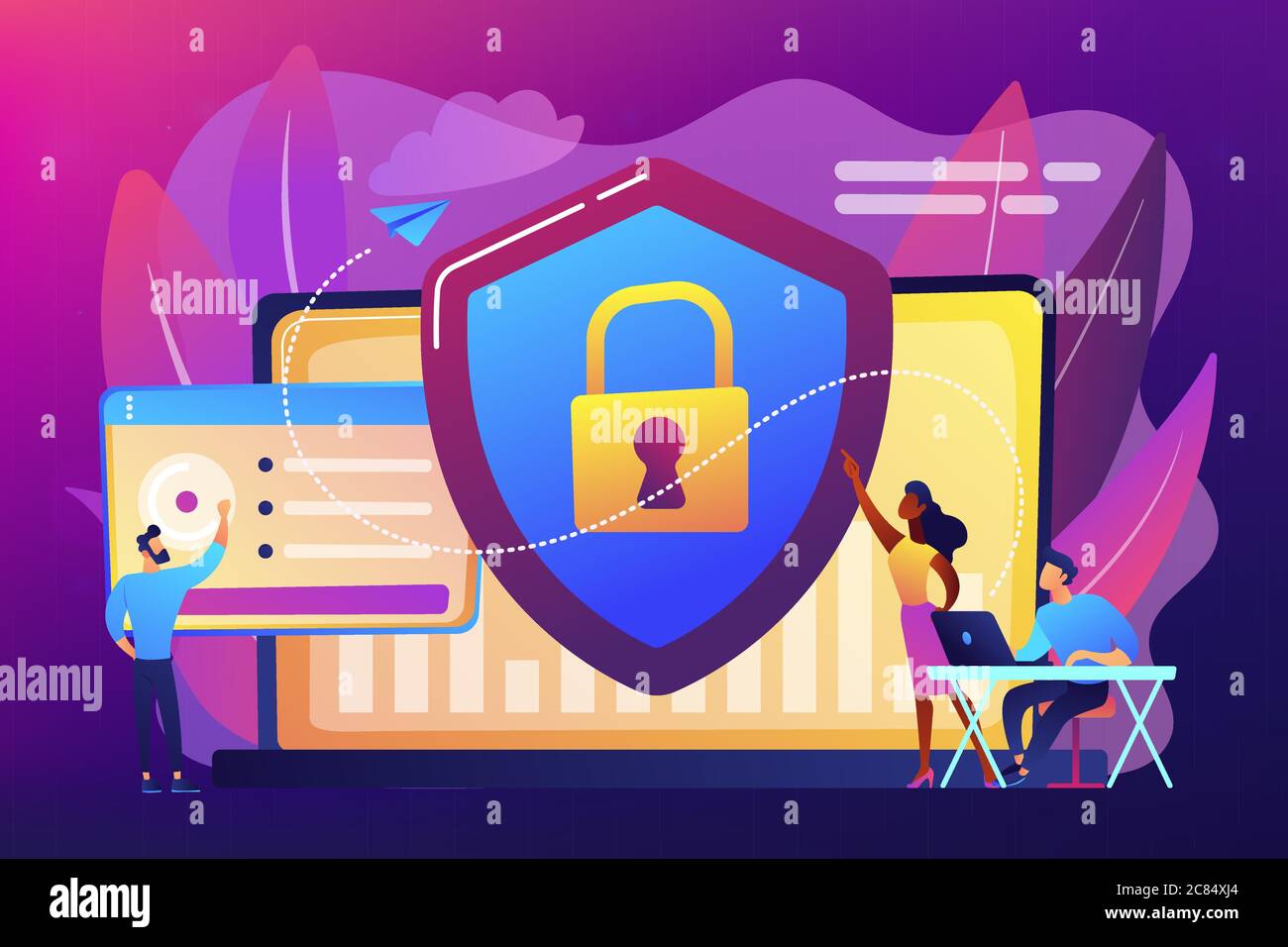 Cyber security concept vector illustration Stock Vector Image & Art - Alamy