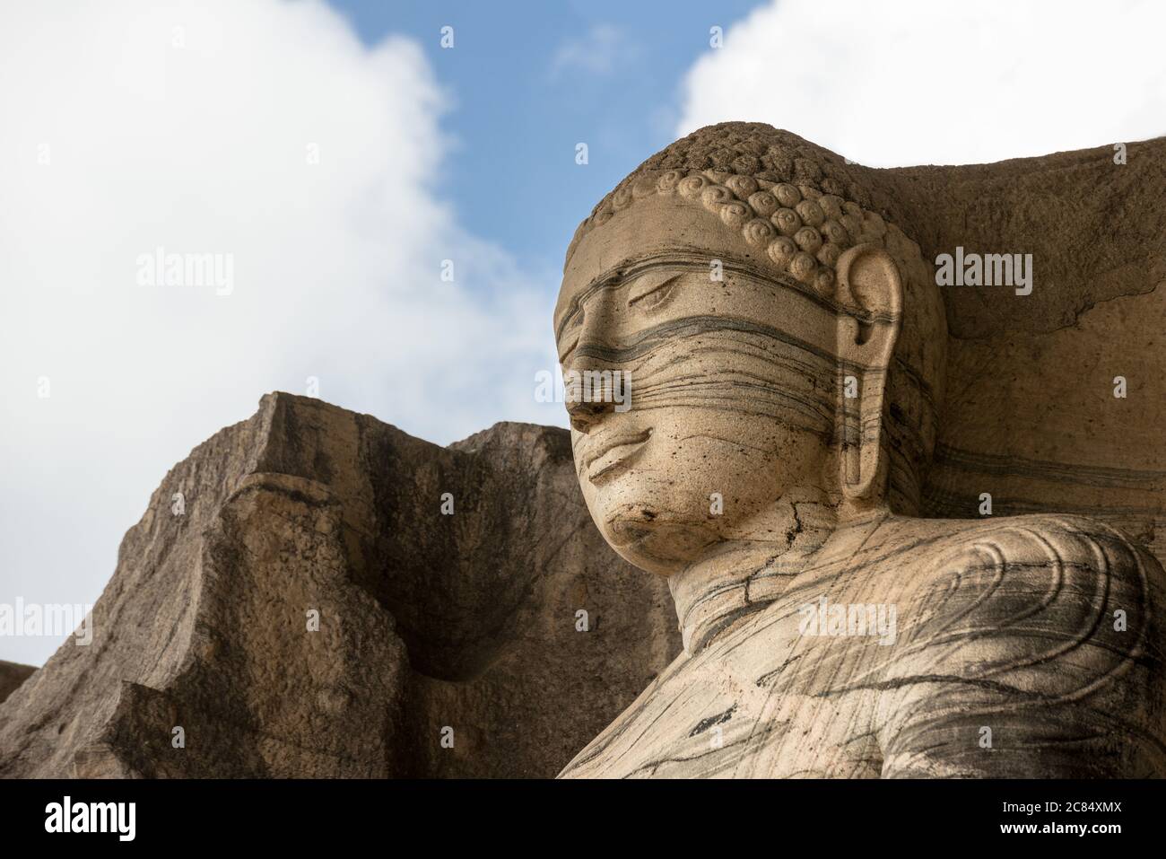 The ancient capital city of Polonaruwa in North Eastern Sri Lanka is home  to Gal Vihara, a rock temple famous for its four statues of the Buddha  Stock Photo - Alamy