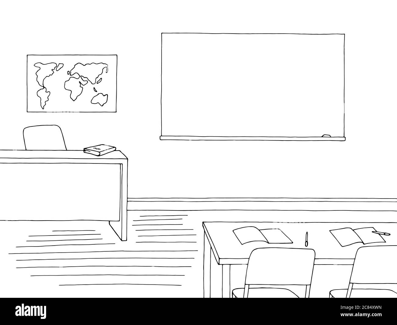 Classroom Vector Art & Graphics