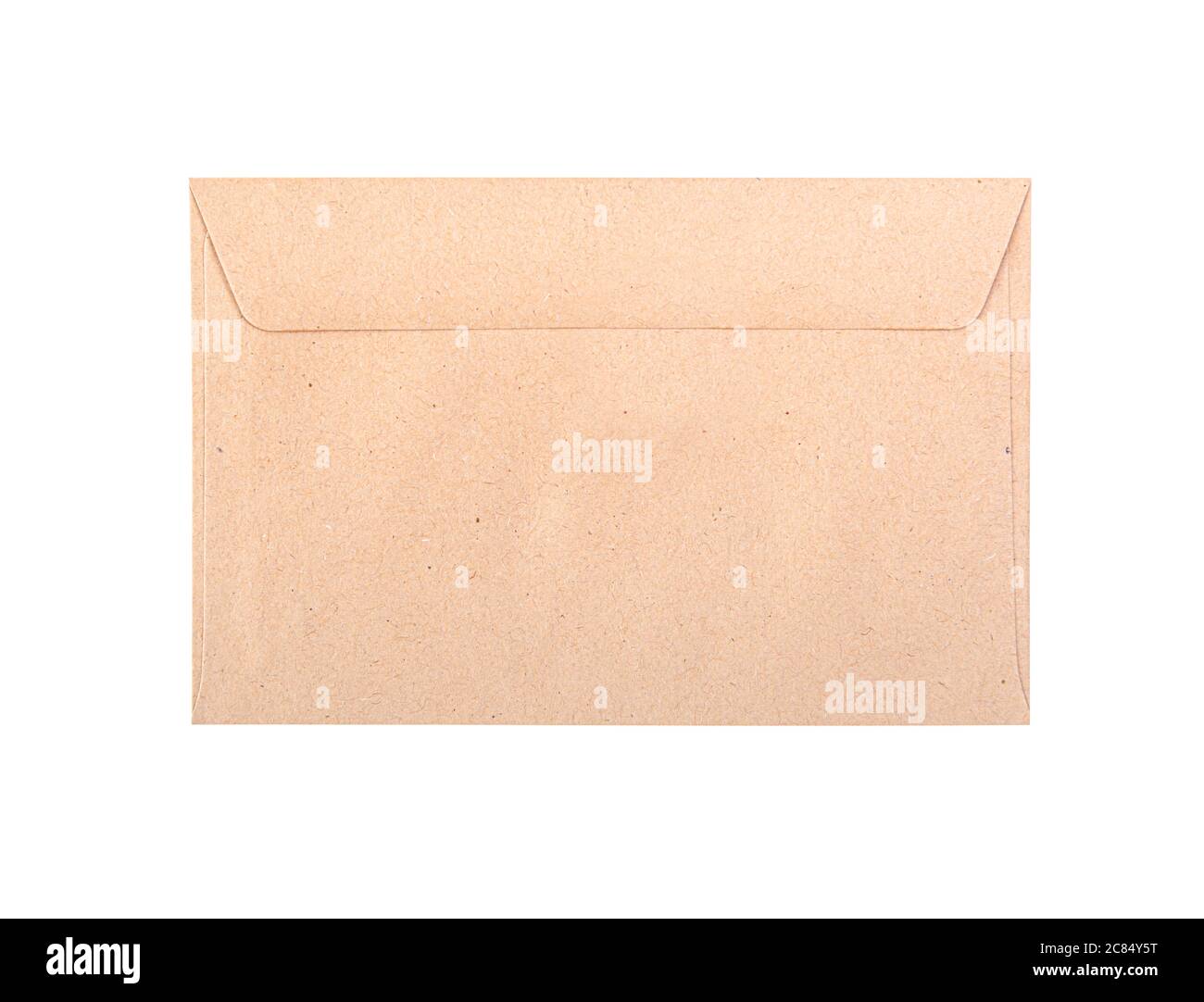 Paper cardboard envelope on white background Stock Photo Alamy