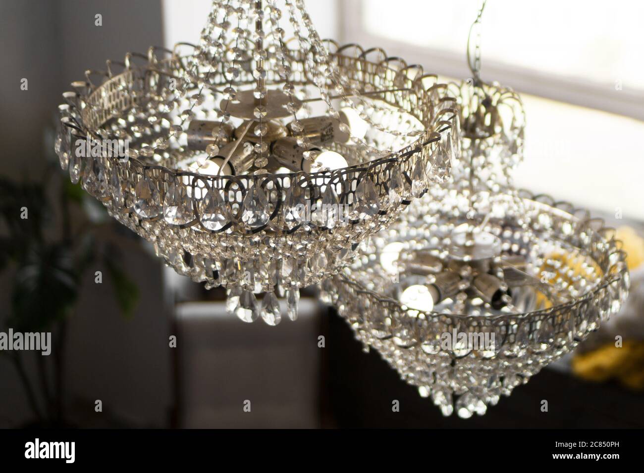 Victorian crystal chandeliers hi-res stock photography and images - Alamy