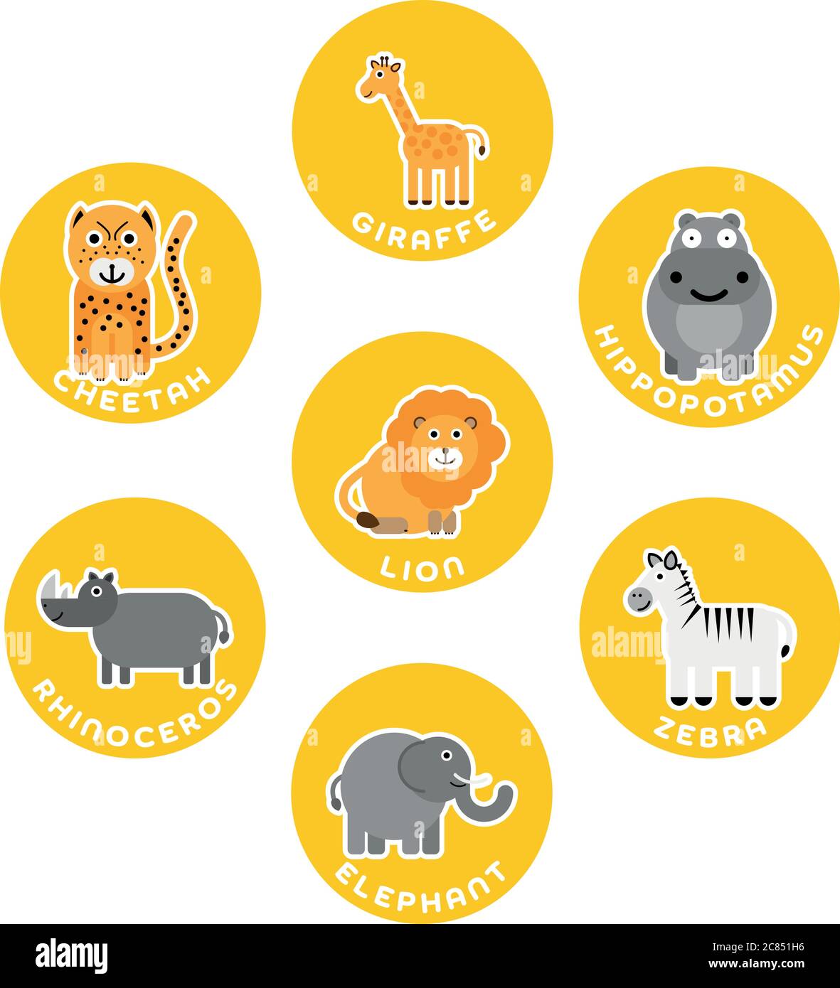 African savanna wild animals collection. Set of 7 cartoon characters in the circle with name labels. Vector illustration Stock Vector Image & Art - Alamy African savanna wild animals collection. Set of 7 cartoon characters in the circle with name labels. Vector illustration Stock Vector Image & Art - Alamy