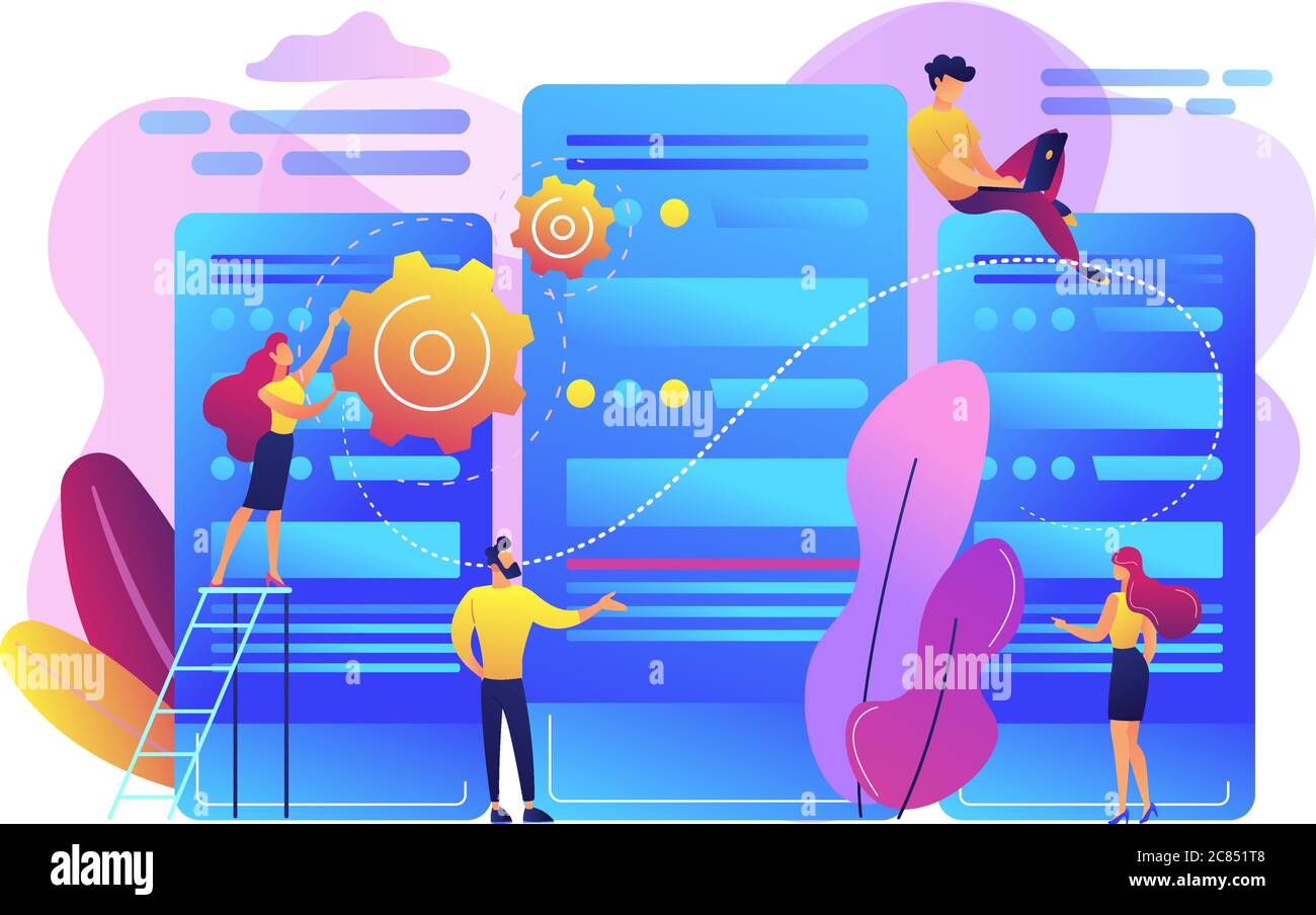 Data center concept vector illustration Stock Vector Image & Art - Alamy