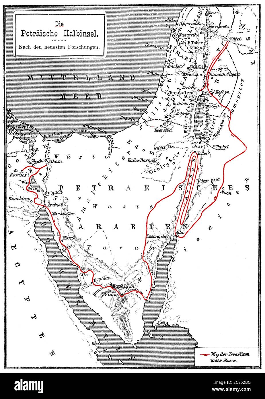 What does the map of the Promised Land look like?