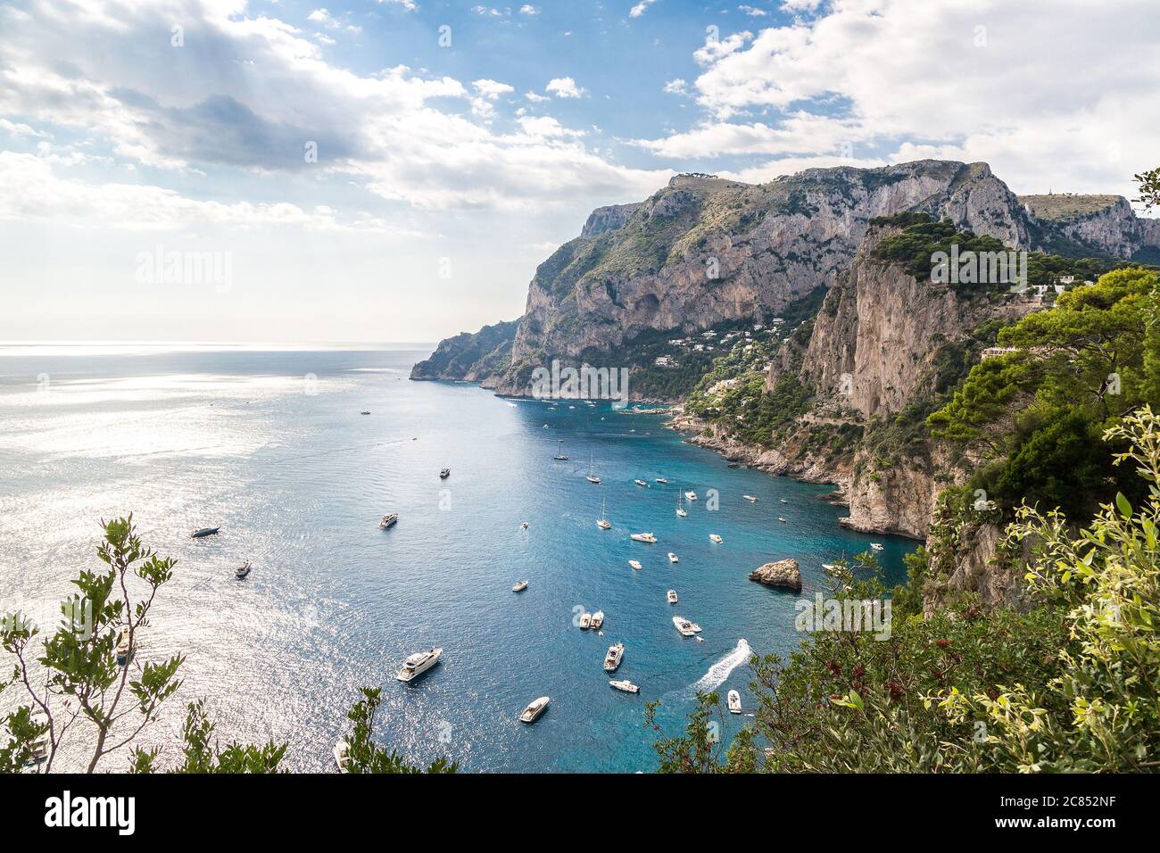 Capri island in a beautiful summer day in Italy Stock Photo - Alamy