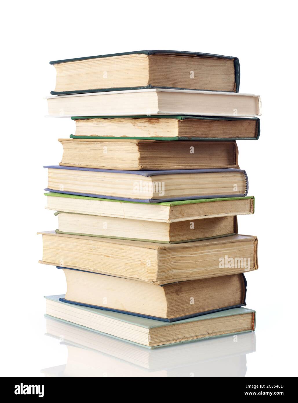 Book Stack Epaper Stack book on white hi-res stock photography and images - Alamy