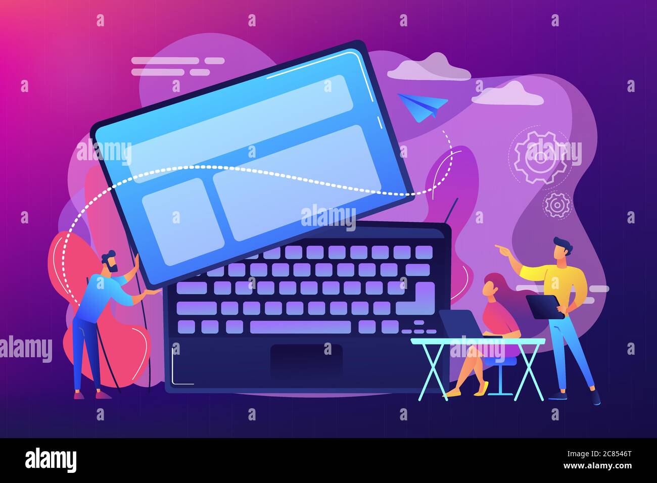 Detachable device technology concept vector illustration Stock Vector Image & Art Alamy