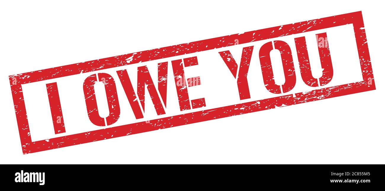 I owe you stamp hires stock photography and images Alamy