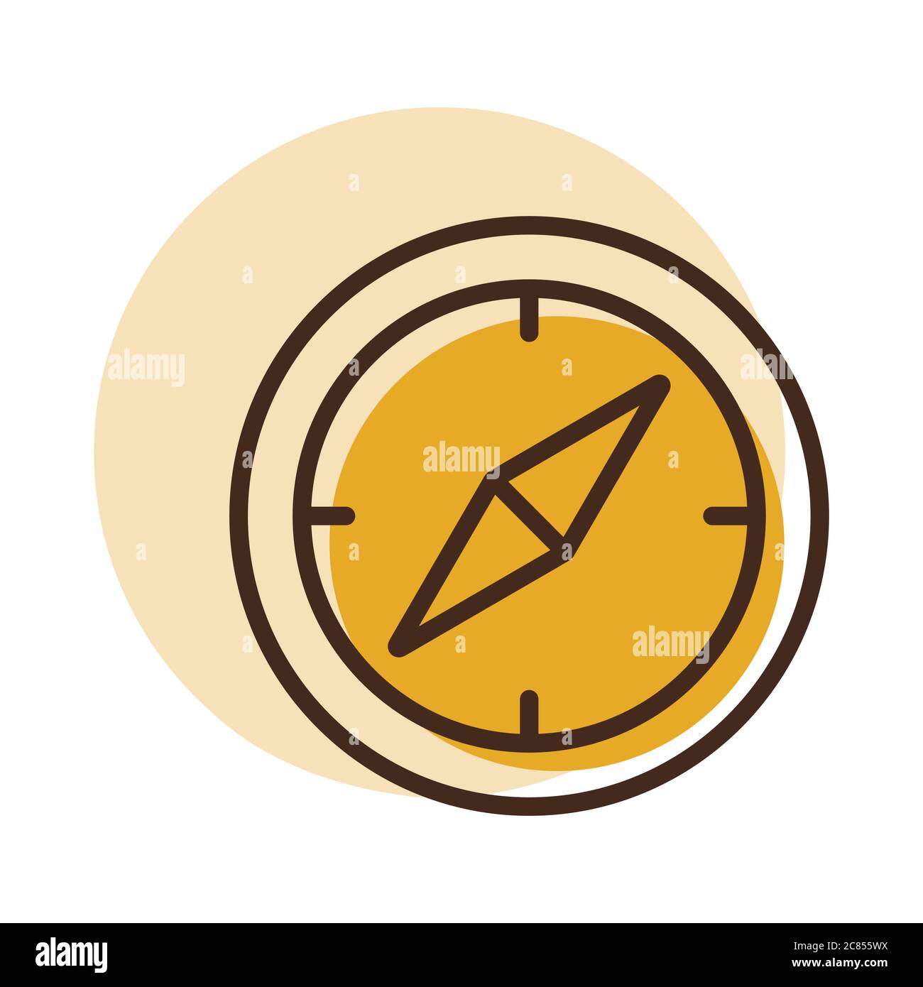 Compas vector icon. Navigation sign. Graph symbol for travel and ...