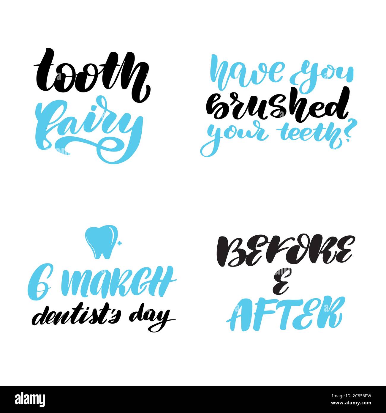 Vector calligraphy illustration isolated on white background. Stock Vector