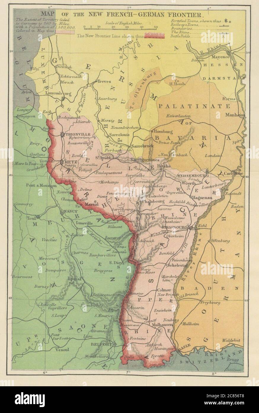 Franco Prussian War Map High Resolution Stock Photography And Images Alamy