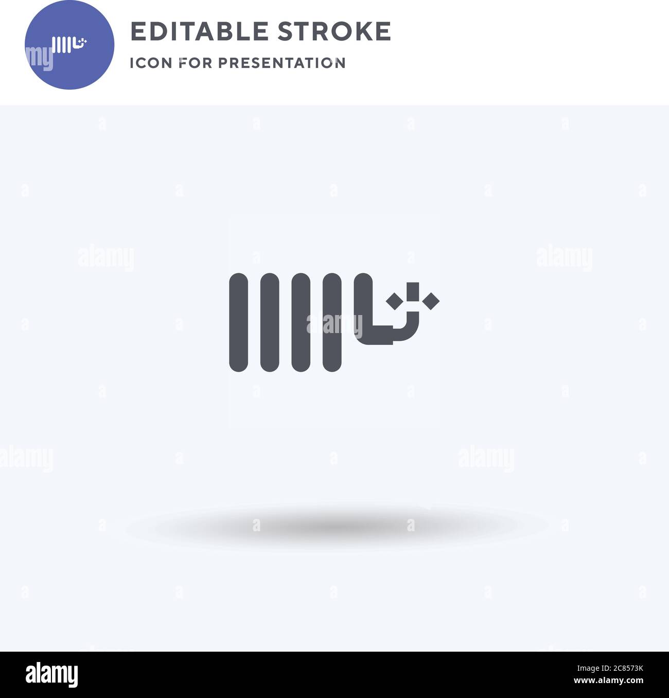 Copper Cable icon vector, filled flat sign, solid pictogram isolated on ...